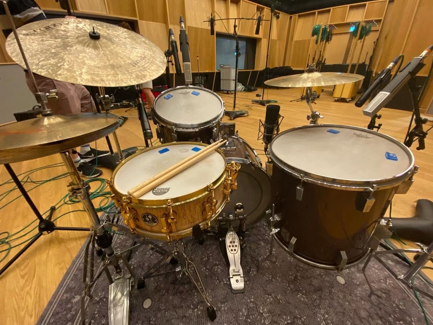 In the studio